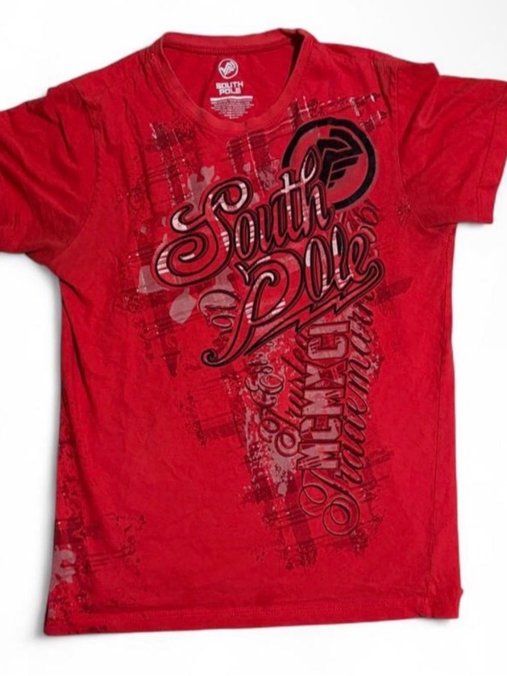 South Pole Red Graphic Short-Sleeve Tee